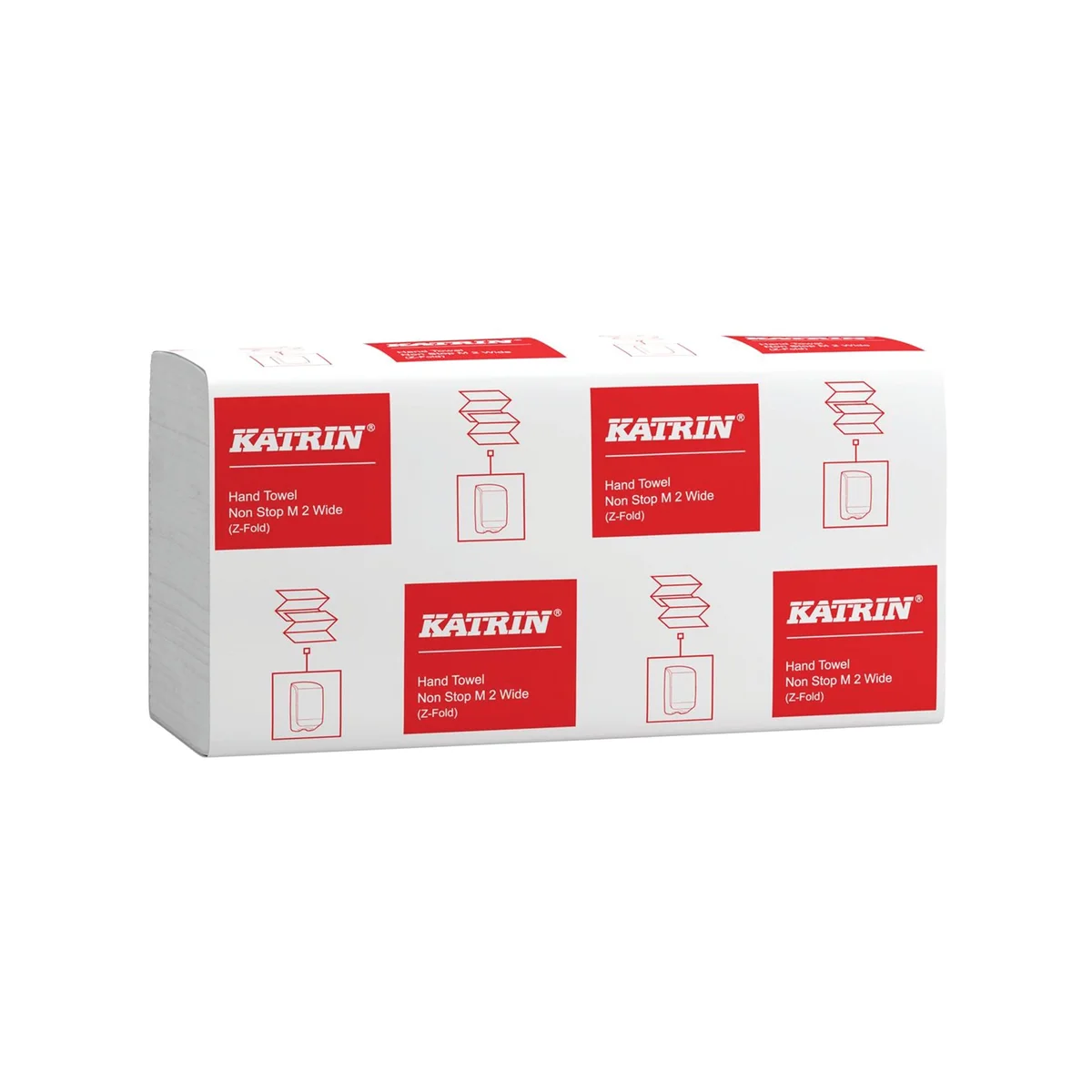 Katrin 2-Ply Z-Fold Paper Towels Handy Pack Non-Stop Wide 160 Sheets (Pack of 21) 101306 - Image 1