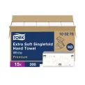 Tork Singlefold Hand Towel H3 White 200 Sheets (15 Pack) 100278 - Image 1
