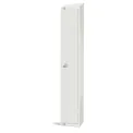 Elite Single Door Coin Return Locker with Sloping Top White - Image 1