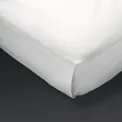 Mitre Comfort Percale Flat Sheet White King Size - Image 1