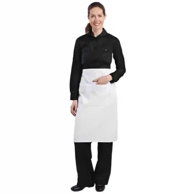 Regular Bistro Apron White