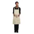 Chef Works Soho Bib Apron with Adjuster Button Neck Natural