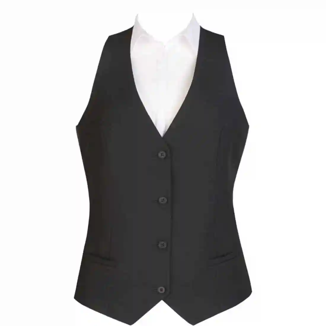 Events Ladies Black Waistcoat - Size XS