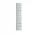 Elite Eight Door Manual Combination Locker Locker with Sloping Top Grey