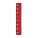 Elite Eight Door Manual Combination Locker Locker Red