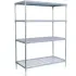 Craven 4 Tier Nylon Coated Wire Shelving with Castors 1825x1475x491mm