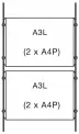 Floor to Ceiling Cable Hanging Poster Frames