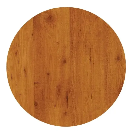 Werzalit Pre-drilled Round Table Top Pine 800mm