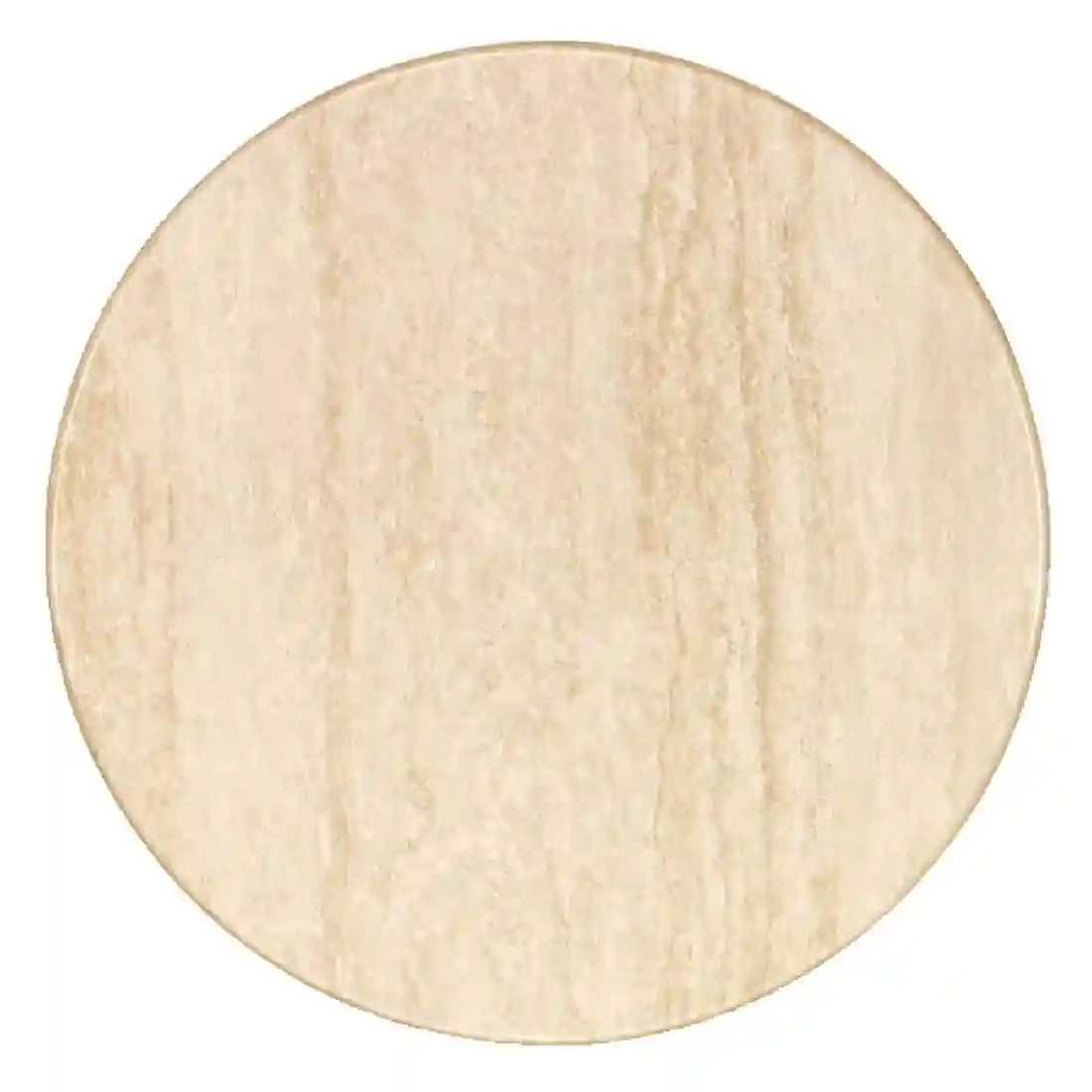 Werzalit Pre-drilled Round Table Top Travertin 600mm
