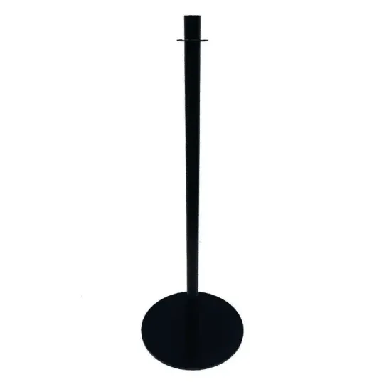 Bolero Black Flat Top Barrier Post