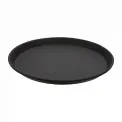 Cambro Fibreglass Round Non-Skid Tray Black 11in