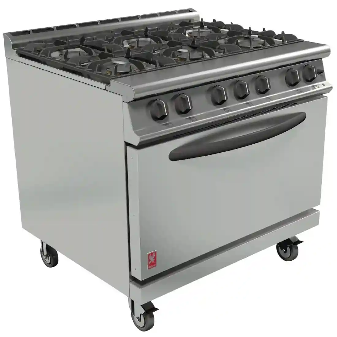 Falcon Dominator Plus 6 Burner Oven Range G3101D with Castors Natural Gas
