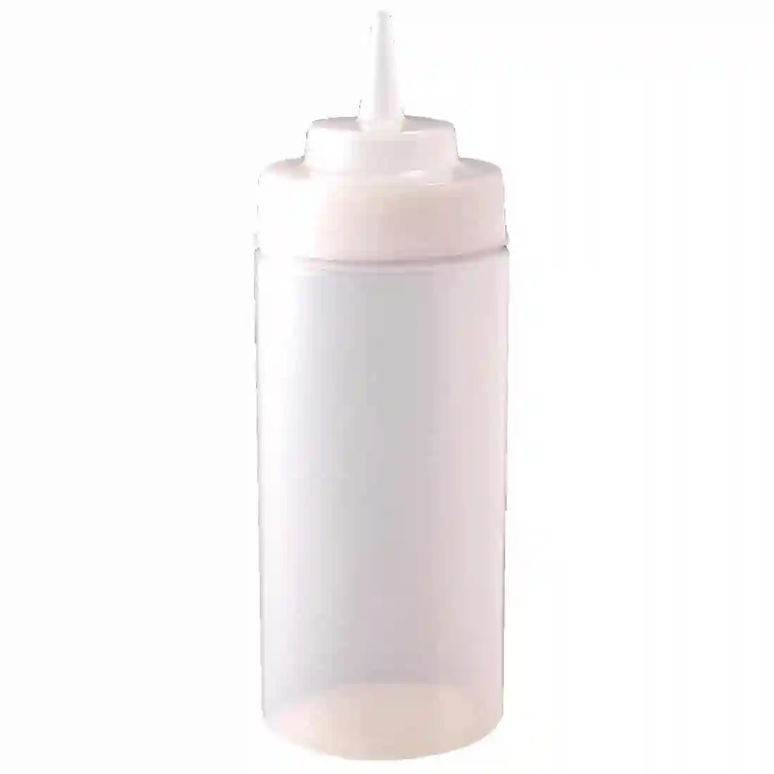 Vogue Clear Wide Neck Squeeze Sauce Bottle 32oz