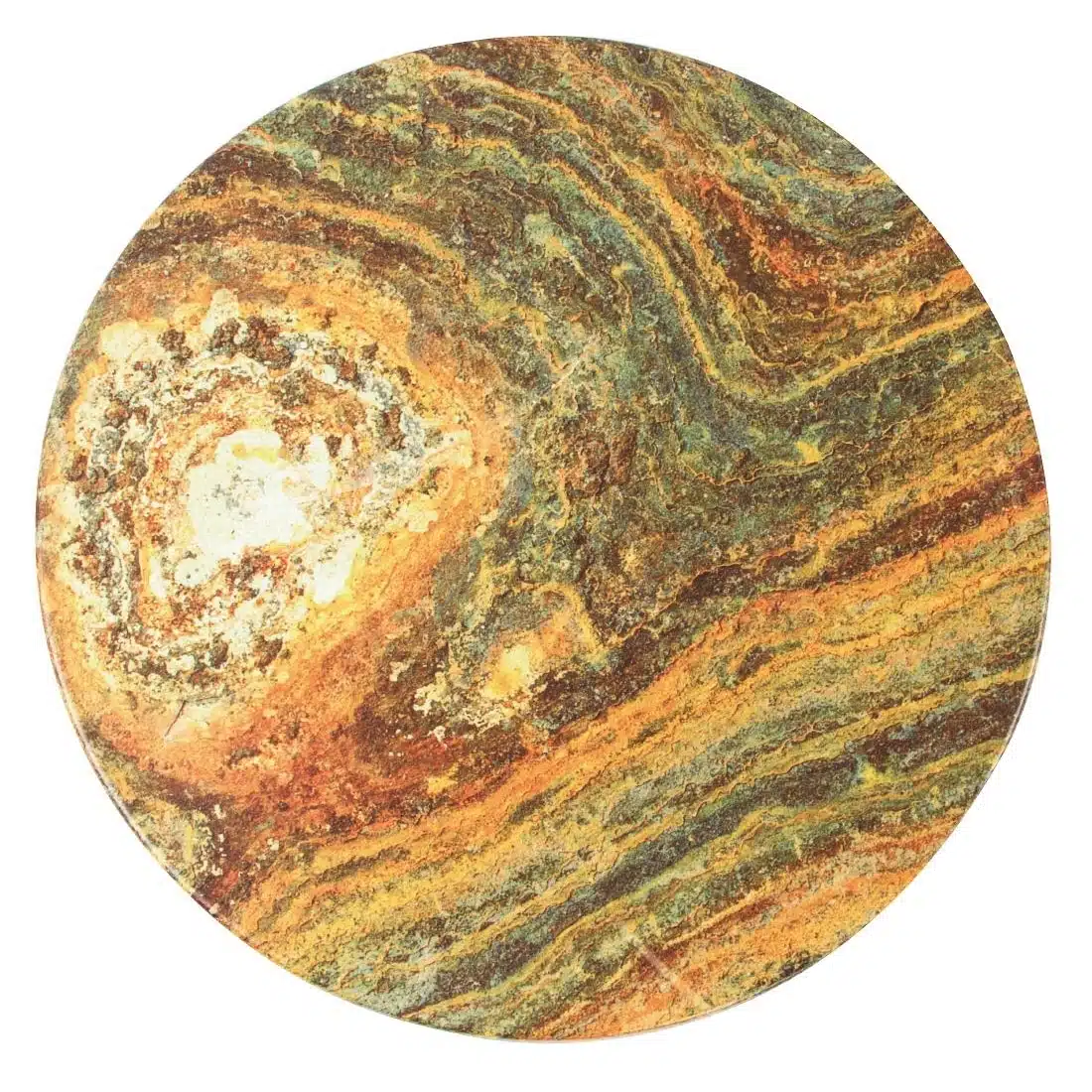 Werzalit Pre-drilled Round Table Top Rusty 800mm