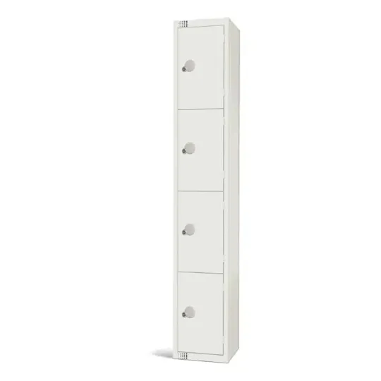 Elite Four Door Camlock Locker White