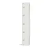 Elite Five Door Camlock Locker White