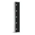 Elite Five Door Electronic Combination Locker Black