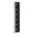 Elite Six Door Padlock Locker Black