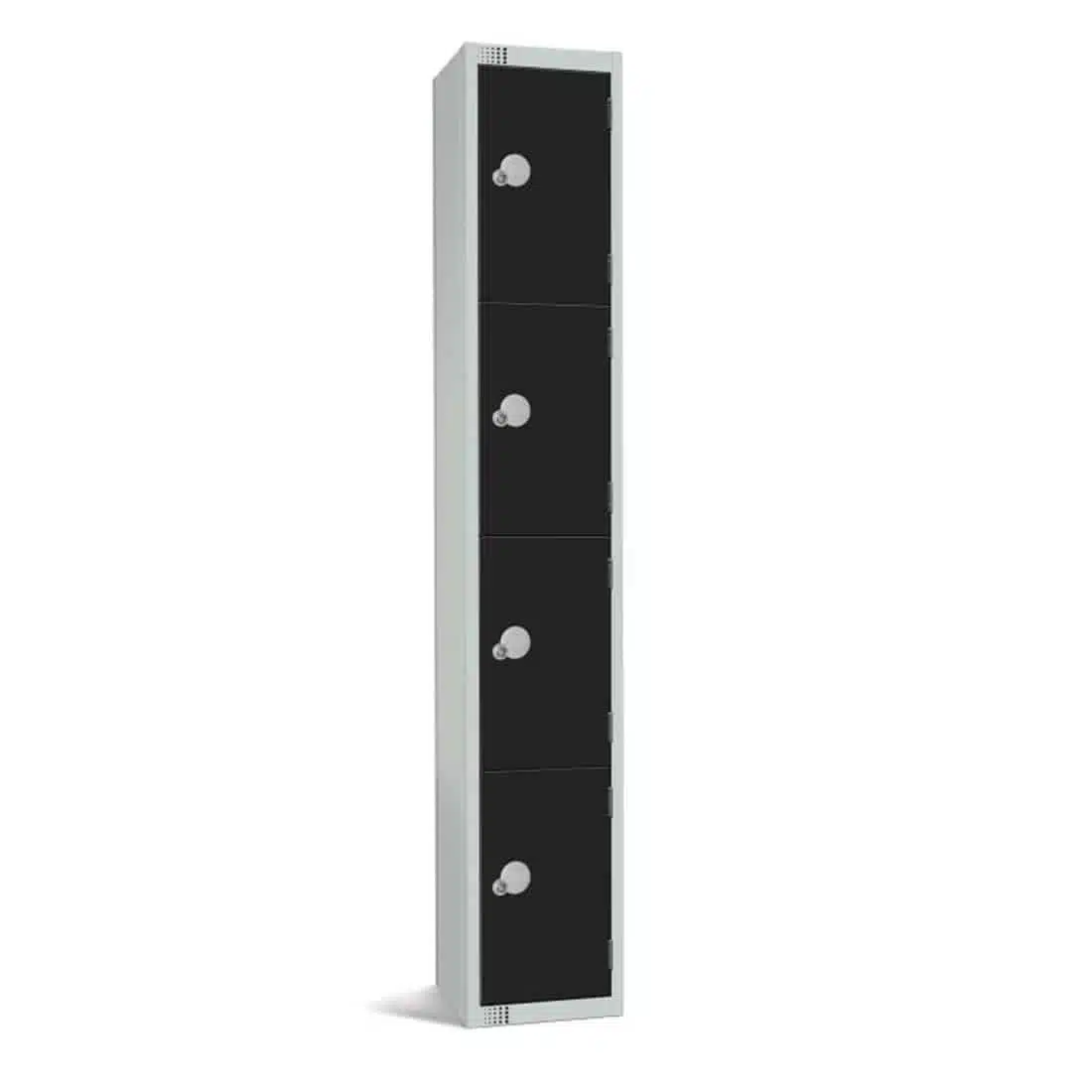 Elite Four Door Padlock Locker Black