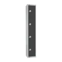 Elite Four Door Padlock Locker Graphite Grey