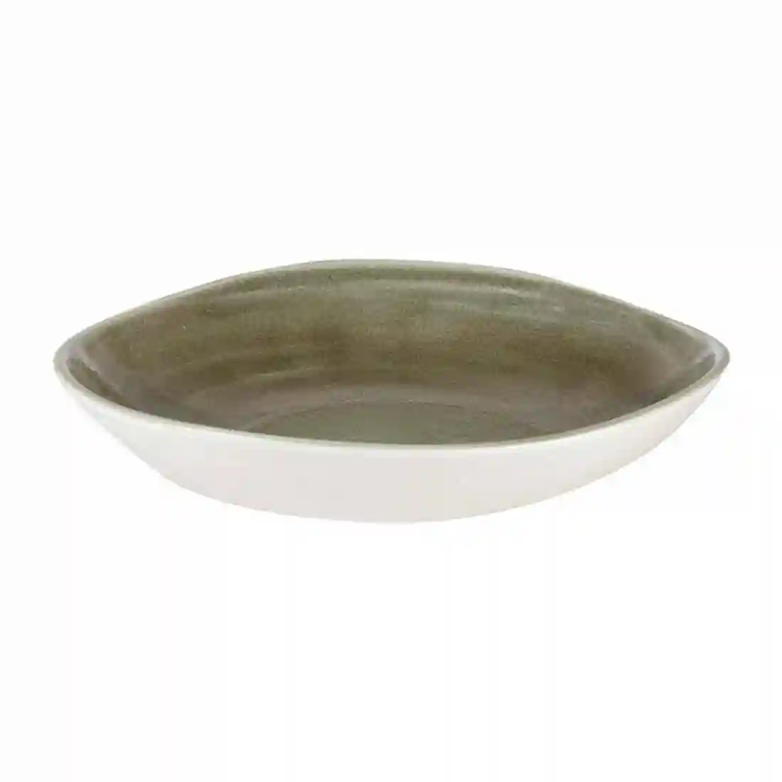 Churchill Stonecast Patina Antique Organic Round Bowls Green 253mm