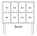 Illuminated Post Mounted Outdoor Display Cases