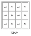 Economy Large Dry Wipe Wall Mounted Menu Display Case