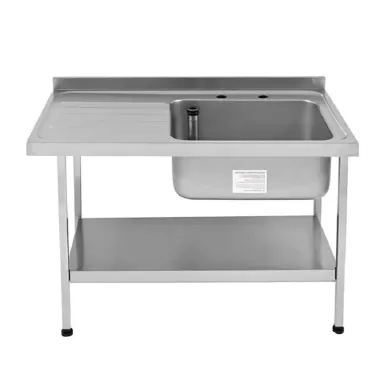 Franke Sissons Self Assembly Stainless Steel Sink Left Hand Drainer 1200x650mm