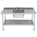 Franke Sissons Self Assembly Stainless Steel Sink Double Drainer 1800x650mm