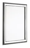 Wall Mounted Snap Frame Menu Display - Polished Silver