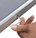 Wall Mounted Snap Frame Menu Display - Chrome Corners