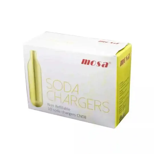 Mosa Soda Chargers 60 pack