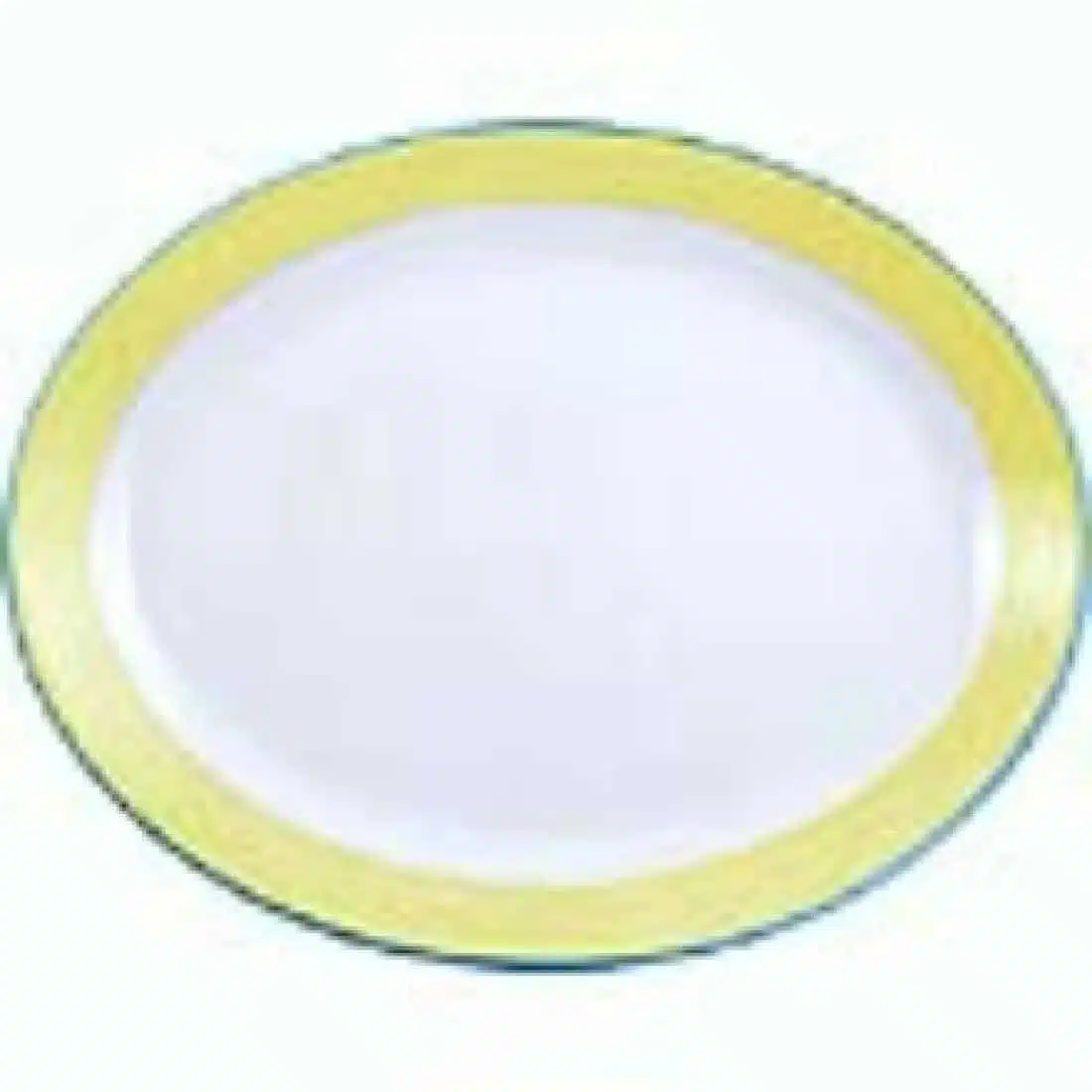 Steelite Rio Yellow Oval Coupe Dishes 255mm
