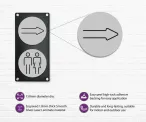 Arrow Door Symbol 150mm - Image 1