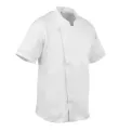 Chef Works Springfield Zipper White Mens Chefs Jacket