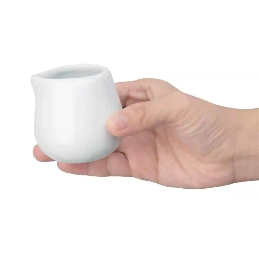 Olympia Whiteware Cream and Milk Jugs 85ml 3oz - Image 5