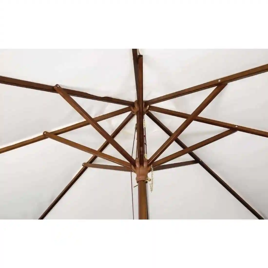 Bolero Round Parasol 2.5m Diameter Cream - Image 3