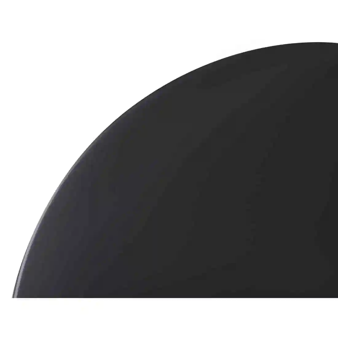 Werzalit Pre-drilled Round Table Top Black 800mm - Image 3