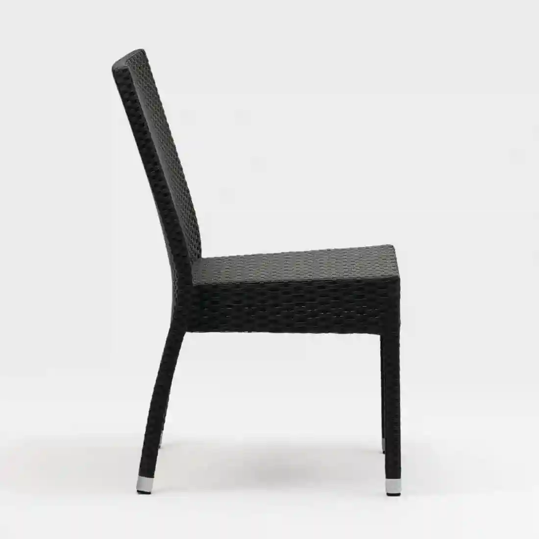 Bolero PE Wicker Side Chairs Charcoal (Pack of 4) - Image 3