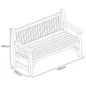 Softwood Garden Bench - Image 5