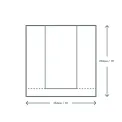 Vegware Kraft Large Sandwich/Cookie Bag with PLA Window 10"x10" (Pack of 1000) - Image 3