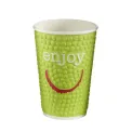 Huhtamaki Enjoy Double Wall Disposable Hot Cups 455ml / 16oz (Pack of 560) - Image 7