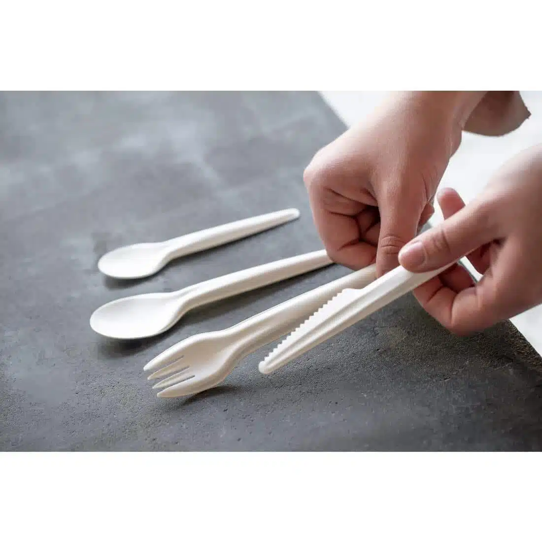 Sabert Recyclable Paper Cutlery Tea Spoon (Pack of 1000) - Image 5
