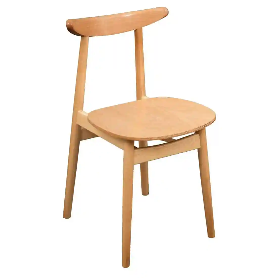 Fameg Beech Cowhorn Side Chair (Pack of 2) - Image 1