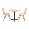 Fameg Wooden Flow Bentwood Beech Side Chairs (Pack of 2) - Image 6