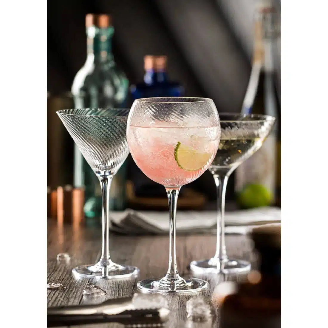 Utopia Twisted Hayworth Martini Glasses 300ml (6 pack) - Image 2
