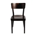Fameg Plain Side Chairs Walnut Finish (Pack of 2) - Image 3