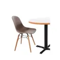 Bolero Arlo Side Chair Coffee (Pack 2) - Image 7