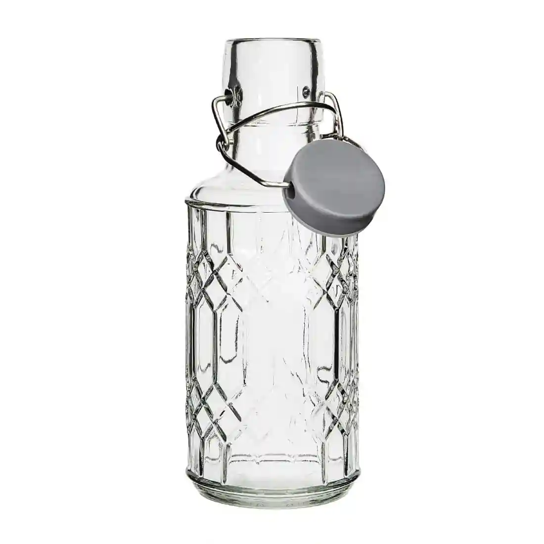 Olympia Geo Glass Water Bottle with Stopper 380ml (6 pack) - Image 2