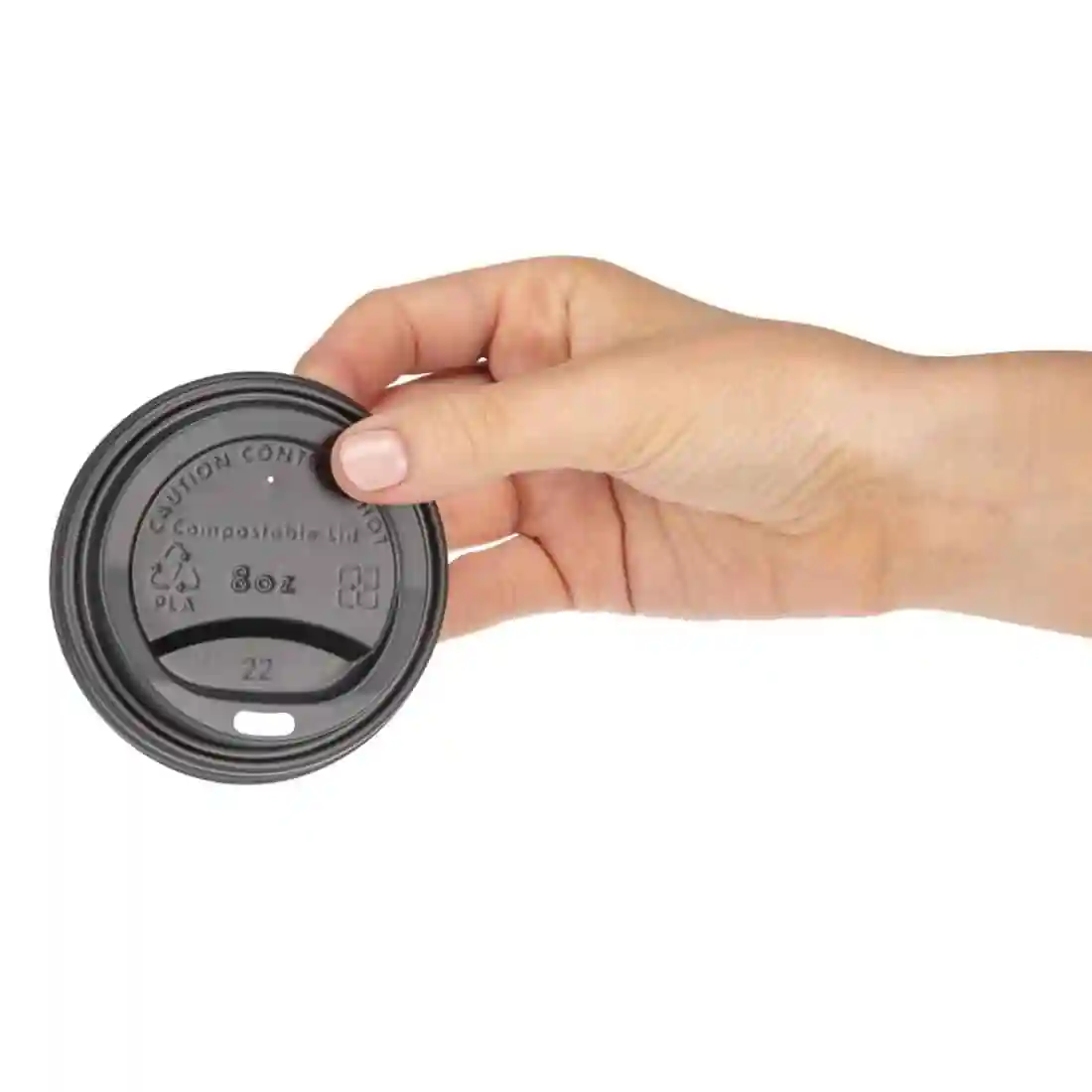 Fiesta Compostable Coffee Cup Lids 225ml / 8oz (Pack of 50) - Image 5